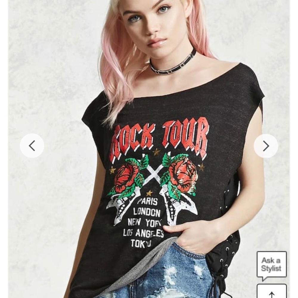 Forever 21 Rock and Roll Tank